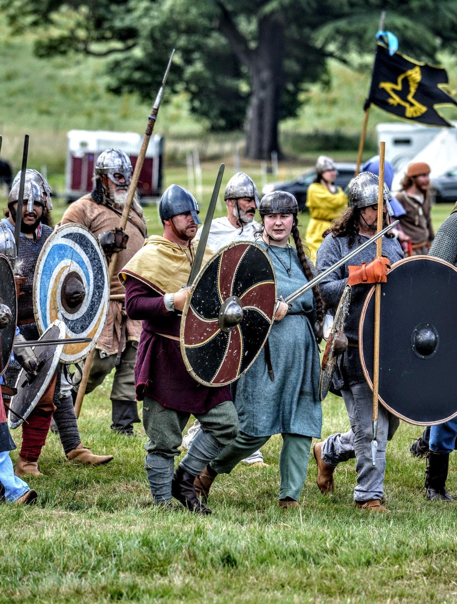 Viking village re-enactors at Cultybraggan Camp